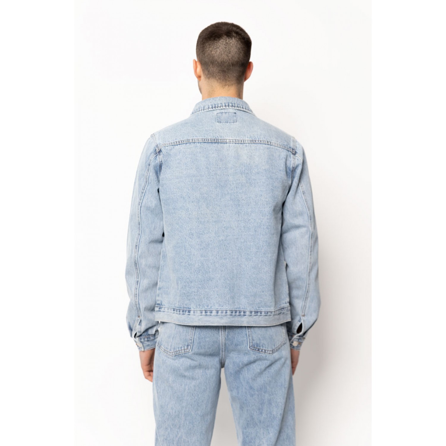 Life Style Butiken Σετ Jean παντελόνι με Jean jacket LS149631 Μπλε