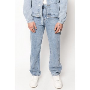 Life Style Butiken Σετ Jean παντελόνι με Jean jacket LS149631 Μπλε