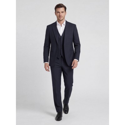 Life Style Butiken Ανδρικό Κοστούμι 3 κομμάτια με γιλέκο LS1145 Navy Blue