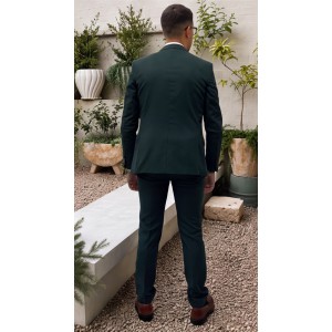 Life Style Butiken Ανδρικό κοστούμι Two-Pieces slim fit LS11020 GREEN Κοστούμια