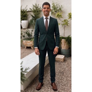 Life Style Butiken Ανδρικό κοστούμι Two-Pieces slim fit LS11020 GREEN Κοστούμια