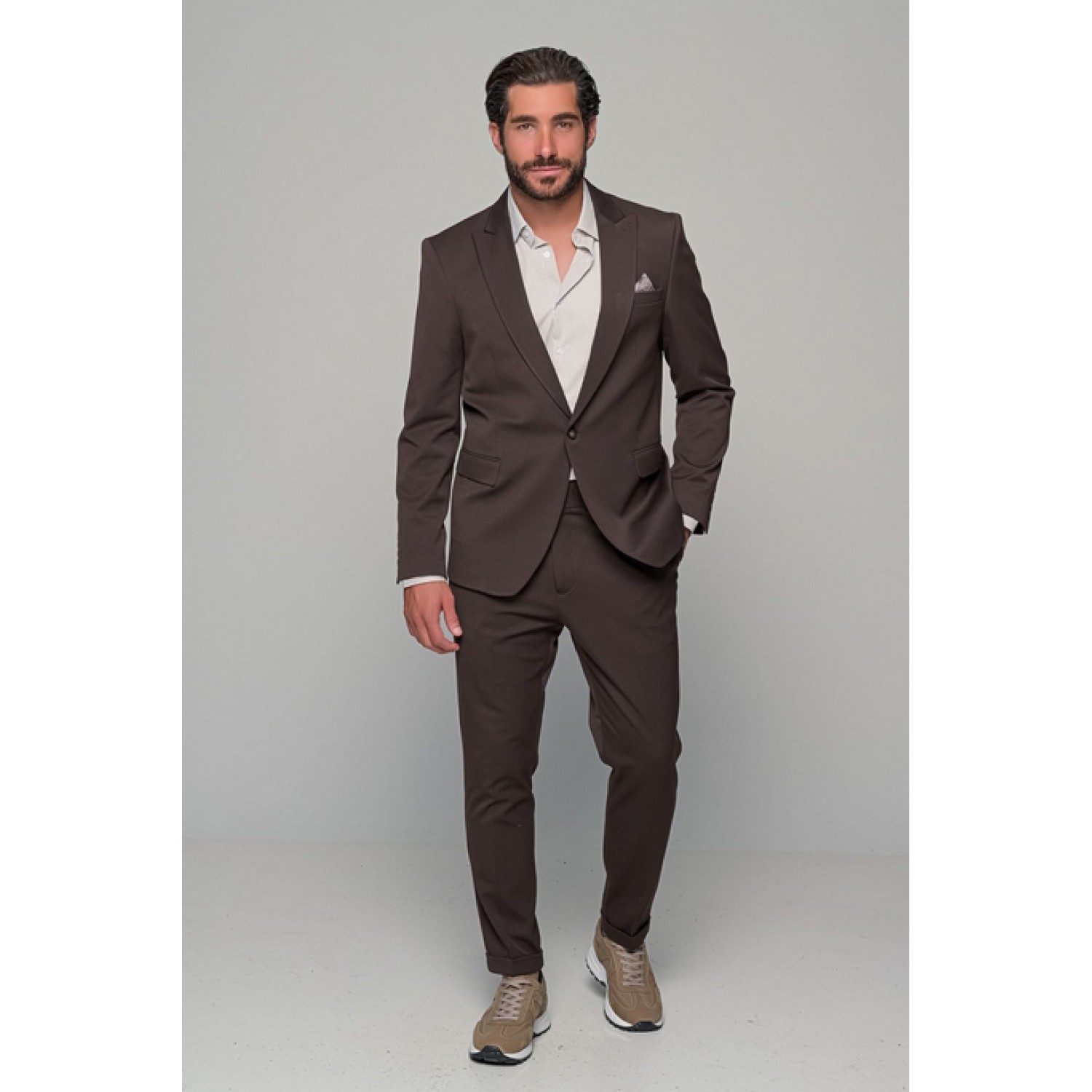 Life Style Butiken Ανδρικό Κοστούμι LS11181/136 ΚΑΦΕ