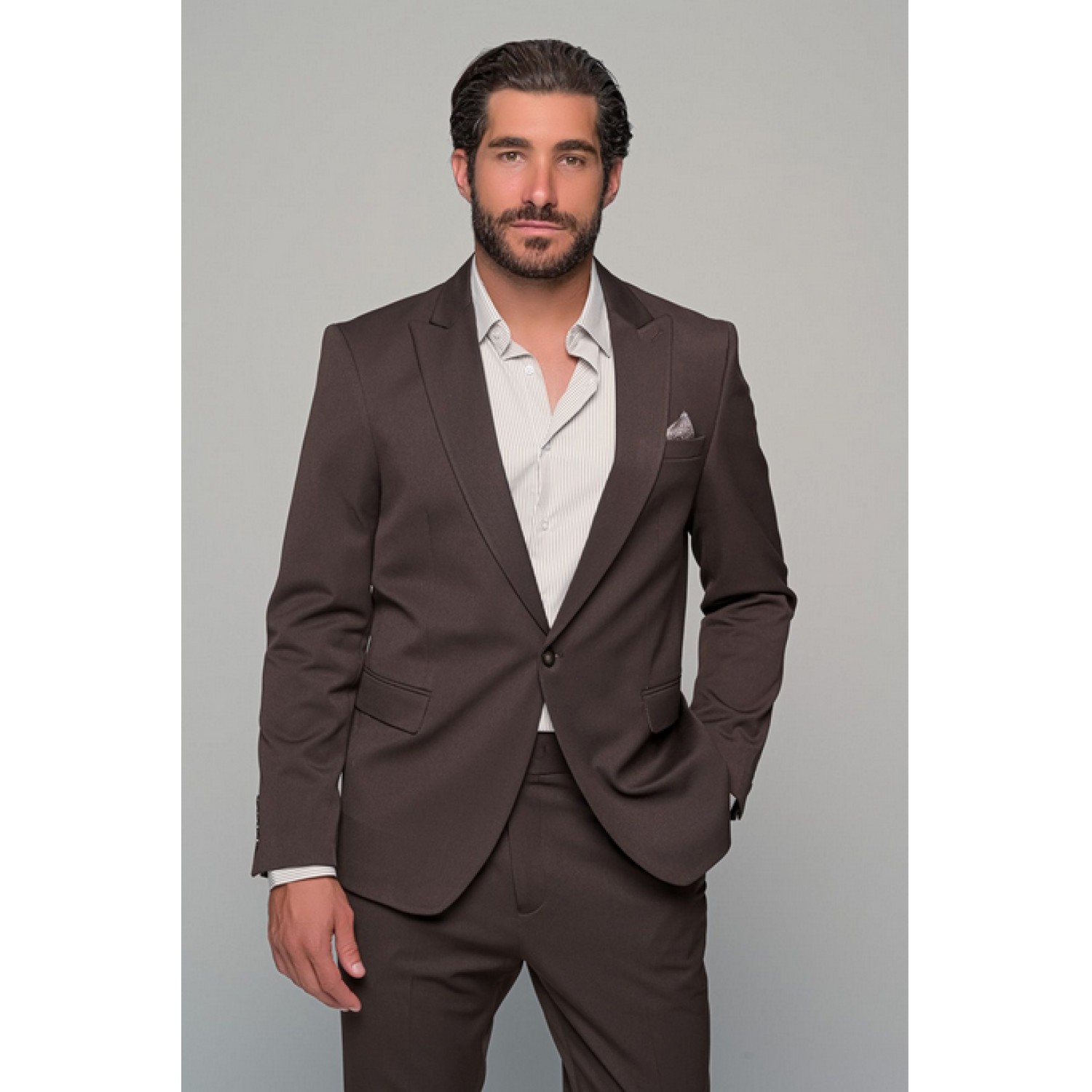 Life Style Butiken Ανδρικό Κοστούμι LS11181/136 ΚΑΦΕ