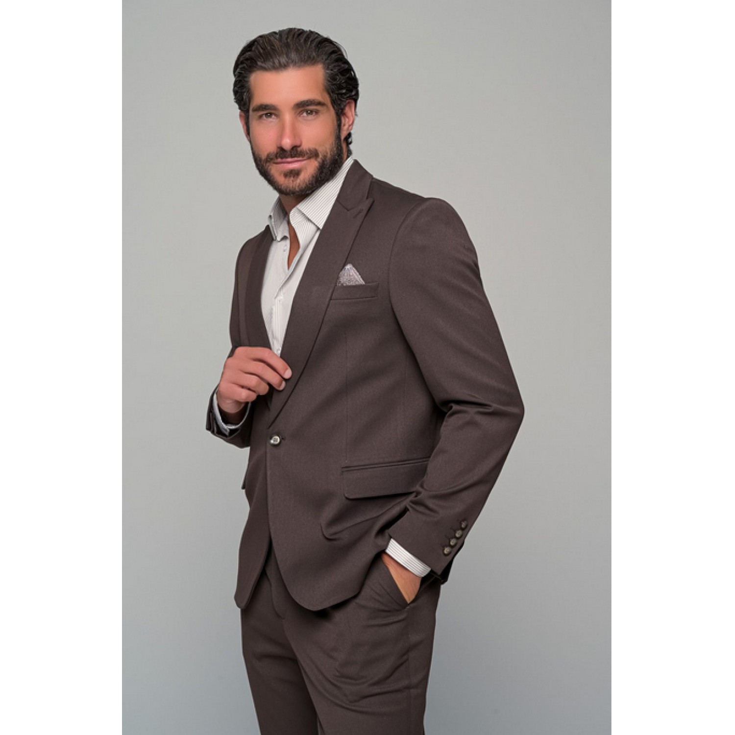 Life Style Butiken Ανδρικό Κοστούμι LS11181/136 ΚΑΦΕ