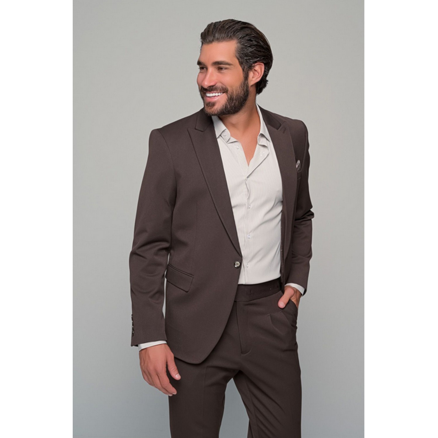 Life Style Butiken Ανδρικό Κοστούμι LS11181/136 ΚΑΦΕ