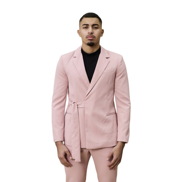 Life Style Butiken LSFSX212J3-12 Pink Ανδρικό Κοστούμι Slim Fit