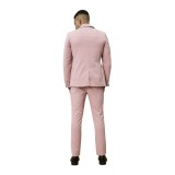 Life Style Butiken LSFSX212J3-12 Pink Ανδρικό Κοστούμι Slim Fit 3