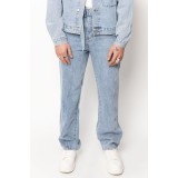 Life Style Butiken Σετ Jean παντελόνι με Jean jacket LS149631 Μπλε 4