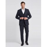 Life Style Butiken Ανδρικό Κοστούμι 3 κομμάτια με γιλέκο LS1145 Navy Blue 2