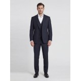 Life Style Butiken Ανδρικό Κοστούμι 3 κομμάτια με γιλέκο LS1145 Navy Blue 4