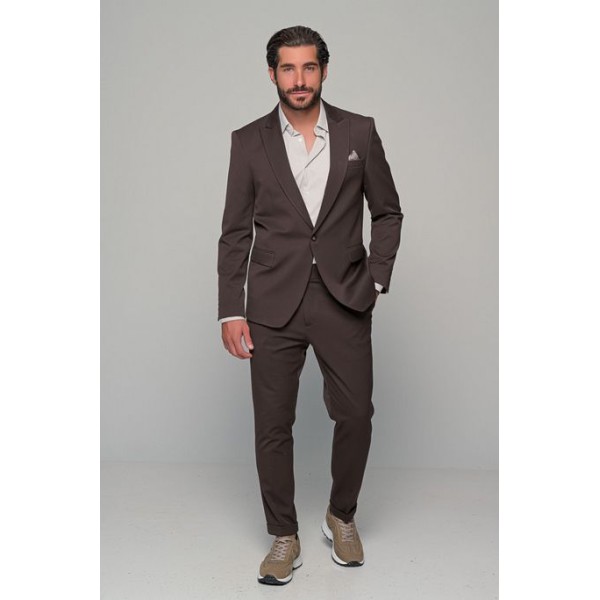 Life Style Butiken Ανδρικό Κοστούμι LS11181/136 ΚΑΦΕ