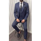 Life Style Butiken Ανδρικό Κοστούμι 3 κομμάτια με γιλέκο Slim Fit LS1801 Raf 1