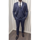 Life Style Butiken Ανδρικό Κοστούμι 3 κομμάτια με γιλέκο Slim Fit LS1801 Raf 3
