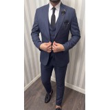 Life Style Butiken Ανδρικό Κοστούμι 3 κομμάτια με γιλέκο Slim Fit LS1801 Raf 4