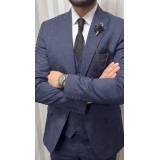 Life Style Butiken Ανδρικό Κοστούμι 3 κομμάτια με γιλέκο Slim Fit LS1801 Raf 5