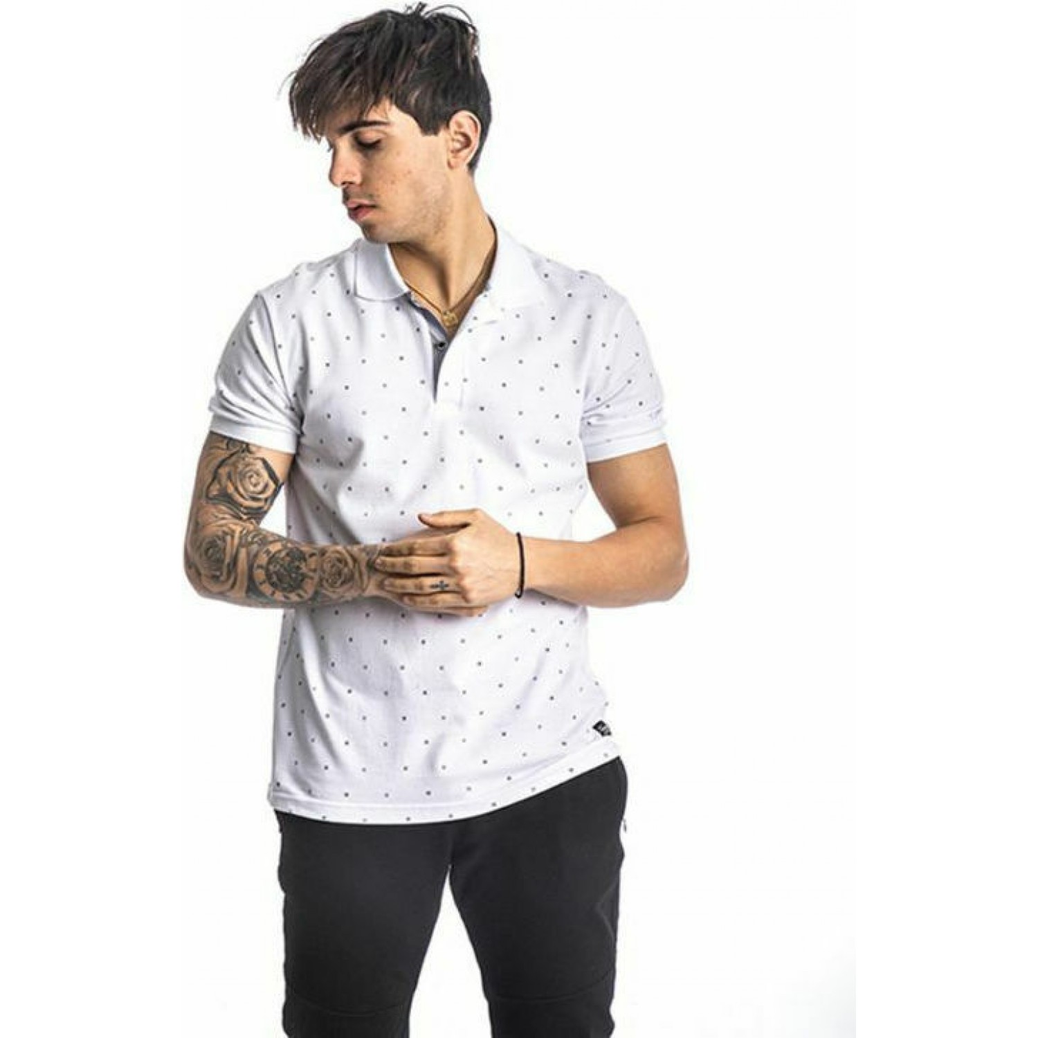 PACO&CO 213601 WHITE Μπλούζα Polo Πουά