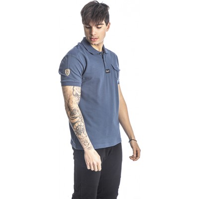 Paco & co 213603 Πόλο μπλούζα με τσεπάκι Μπλε