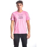 Paco & co 213522 t-shirt με τύπωμα στο μανίκι ΡΟΖ 3