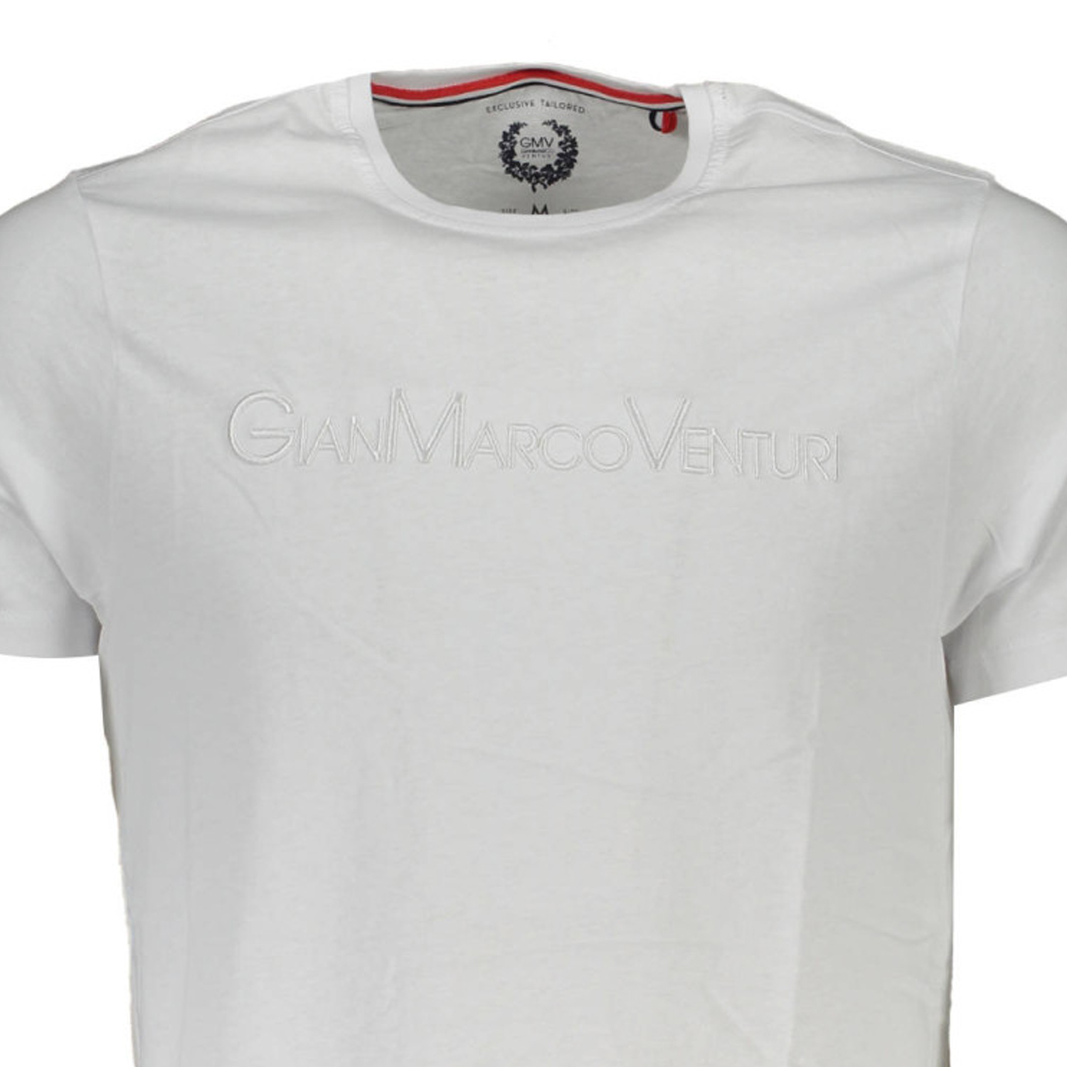 GIAN MARCO VENTURI AU00665P-CALIMERO_BIANCO_WHITE Ανδρική κοντομανικη μπλούζα