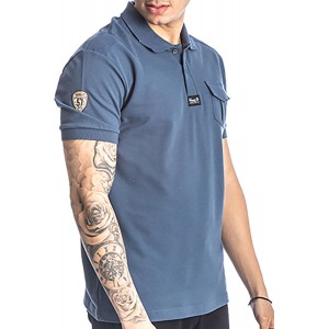 Paco & co 213603 Πόλο μπλούζα με τσεπάκι Μπλε