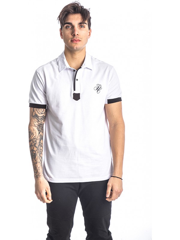 Paco & Co Men's Polo T-Shirt 213602 WHITE