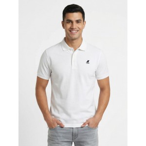 U.S Grand Polo equipment & apparel Ανδρική κοντομάνικη μπλούζα με γιακά AU02658_BI6BIANC Λευκό