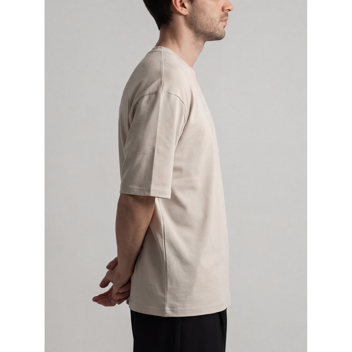 Life Style Butiken Ανδρική κοντομάνικη μπλούζα LS12004 SAND