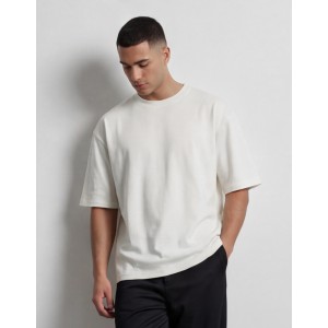 Life Style Butiken Ανδρική κοντομάνικη μπλούζα LS12004 Ecru