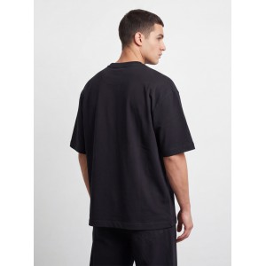 Life Style Butiken Ανδρική κοντομάνικη μπλούζα oversized 280gsm LS1207115 Black