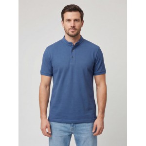 Life Style Butiken Ανδρική κοντομάνικη μπλούζα Polo Mao με κουμπιά LS12431837 Ραφ