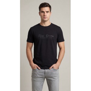 Life Style Butiken Ανδρική κοντομάνικη μπλούζα LS12631017 Black