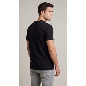 Life Style Butiken Ανδρική κοντομάνικη μπλούζα LS12631017 Black