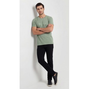 Life Style Butiken Ανδρική κοντομάνικη μπλούζα LS12631017 Μέντα