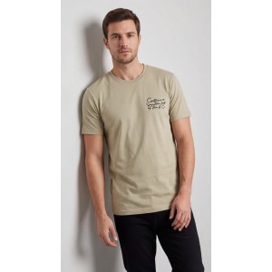 Life Style Butiken Ανδρική κοντομάνικη μπλούζα LS12631032 Μπεζ