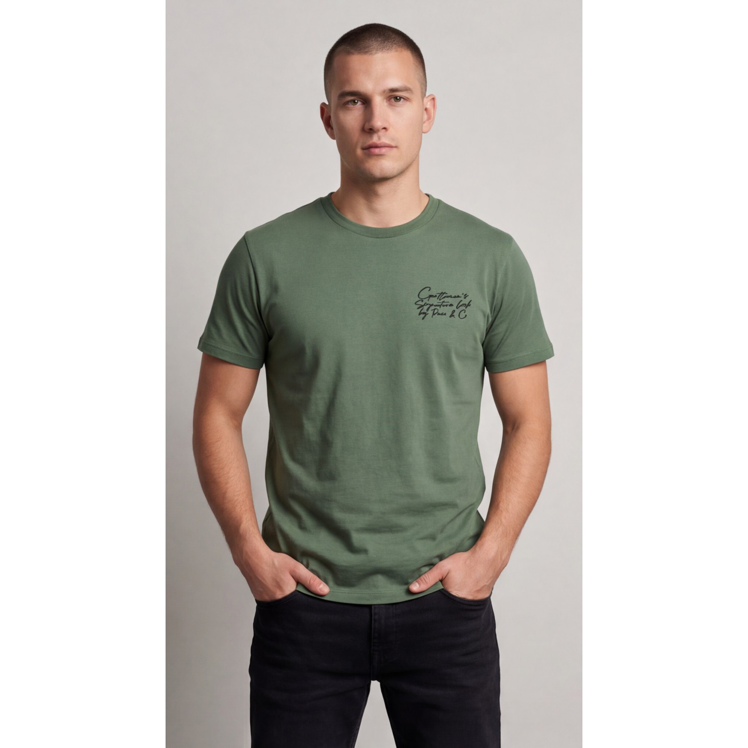 Life Style Butiken Ανδρική κοντομάνικη μπλούζα LS12631032 Μέντα