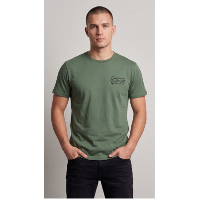 Life Style Butiken Ανδρική κοντομάνικη μπλούζα LS12631032 Μέντα