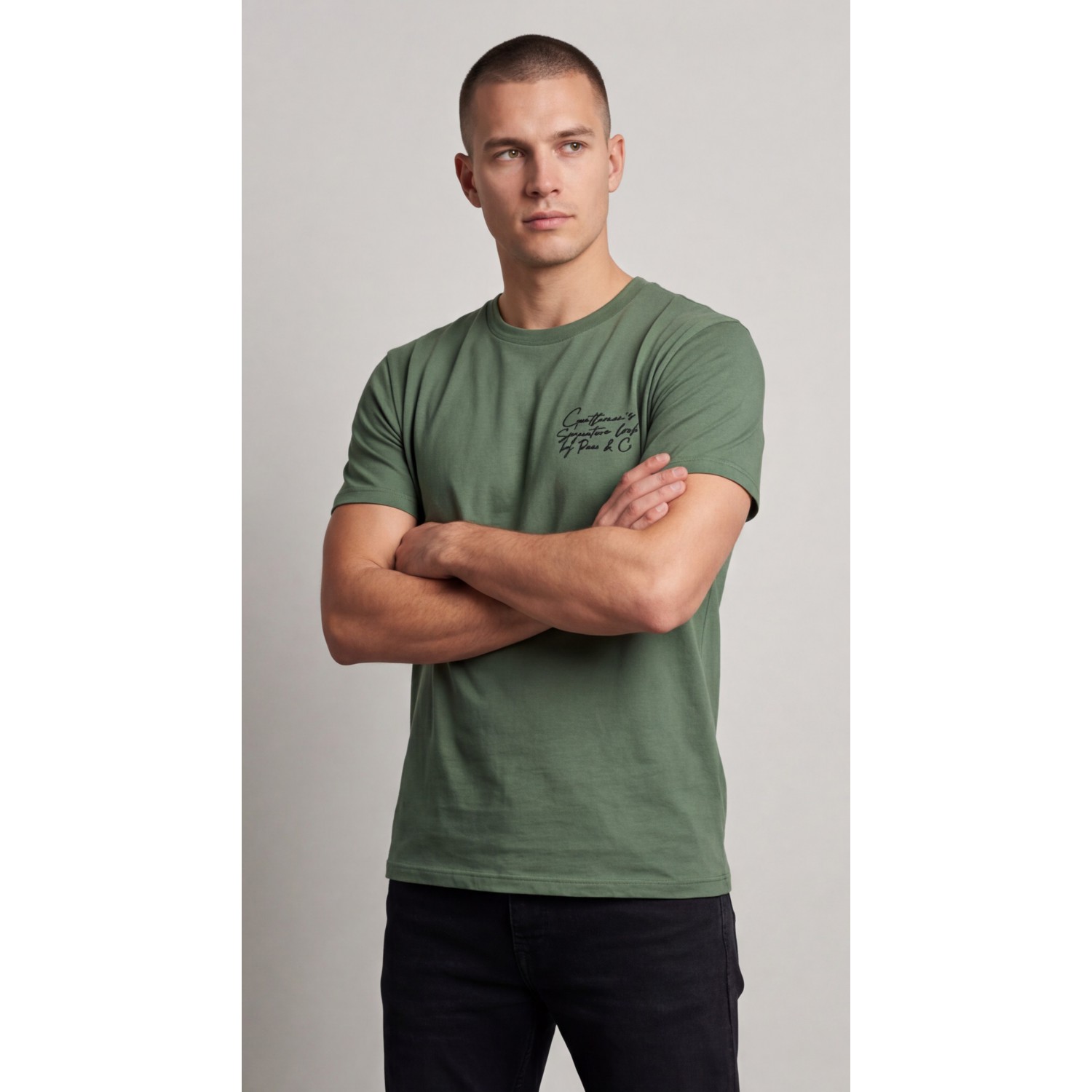 Life Style Butiken Ανδρική κοντομάνικη μπλούζα LS12631032 Μέντα