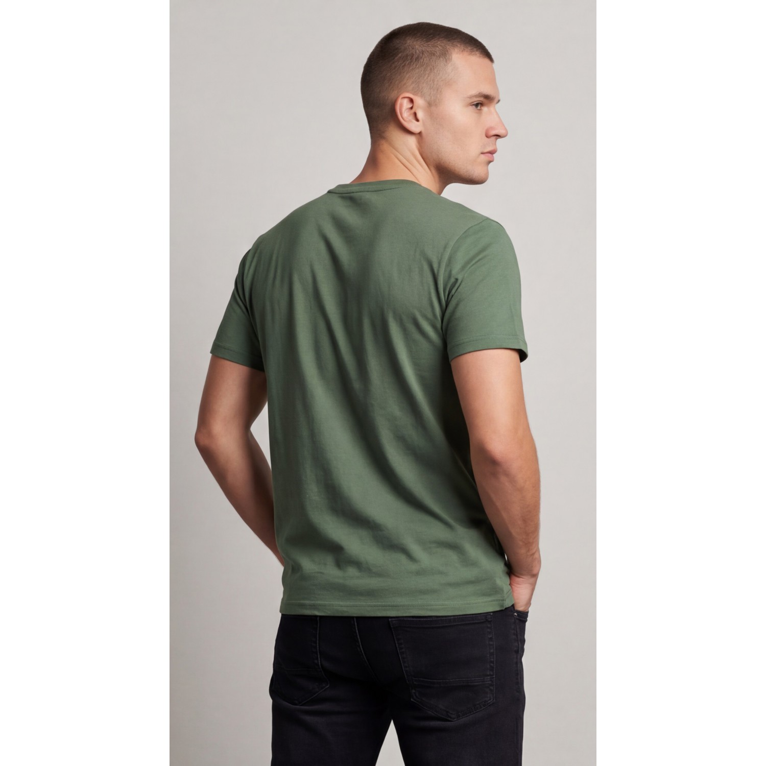 Life Style Butiken Ανδρική κοντομάνικη μπλούζα LS12631032 Μέντα