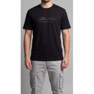 Life Style Butiken Ανδρική κοντομάνικη μπλούζα LS12631034 Black