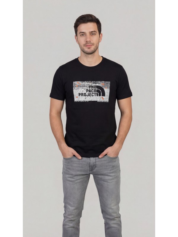 Life Style Butiken Ανδρική κοντομάνικη μπλούζα LS12631040 Black