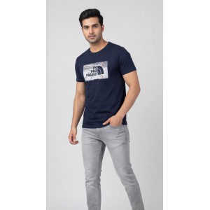 Life Style Butiken Ανδρική κοντομάνικη μπλούζα LS12631040 Navy