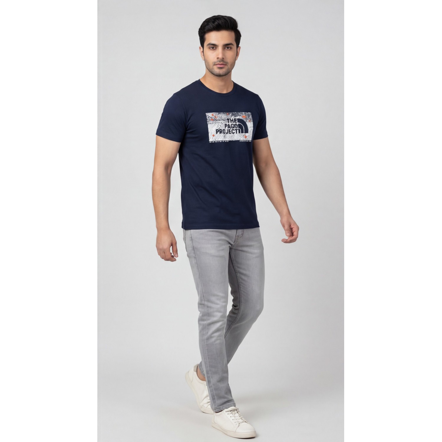 Life Style Butiken Ανδρική κοντομάνικη μπλούζα LS12631040 Navy