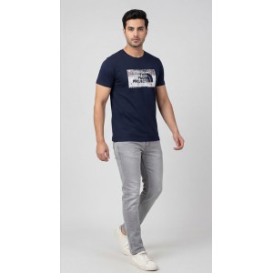 Life Style Butiken Ανδρική κοντομάνικη μπλούζα LS12631040 Navy