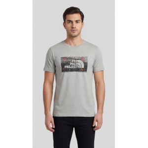 Life Style Butiken Ανδρική κοντομάνικη μπλούζα LS12631040 Γκρι