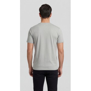 Life Style Butiken Ανδρική κοντομάνικη μπλούζα LS12631040 Γκρι