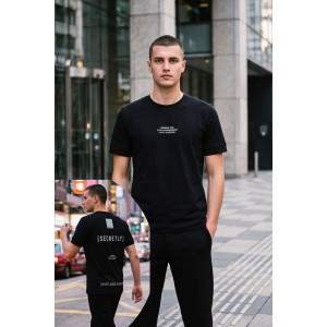 Life Style Butiken Ανδρική κοντομάνικη μπλούζα oversized LS12631045 Black