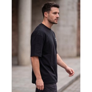 Life Style Butiken Ανδρική κοντομάνικη μπλούζα oversize LS12631063 Black