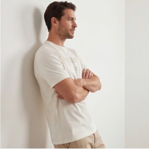 Guess Jeans Ανδρική κοντομάνικη μπλούζα Z4BI02I3Z14_BIG018 Λευκό