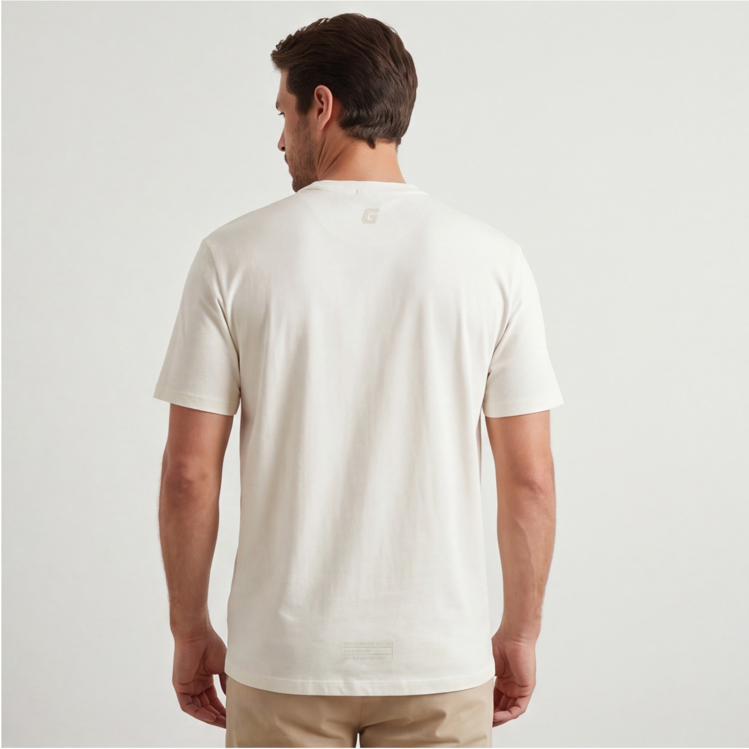 Guess Jeans Ανδρική κοντομάνικη μπλούζα Z4BI02I3Z14_BIG018 Λευκό