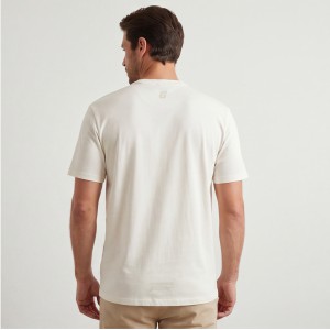 Guess Jeans Ανδρική κοντομάνικη μπλούζα Z4BI02I3Z14_BIG018 Λευκό